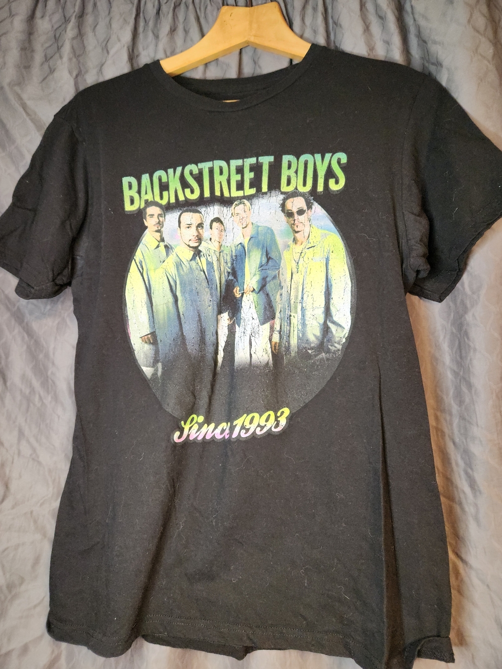 Backstreet Boys Black Graphic Short-Sleeve Tee